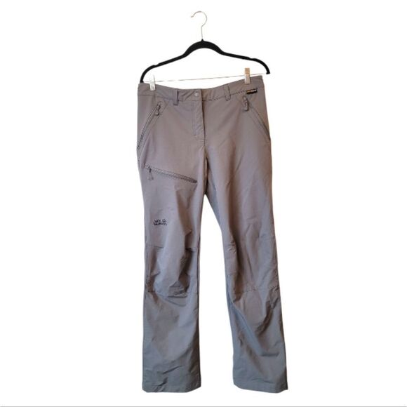 Jack Wolfskin Women's Grey Regular Fit Hiking Pants Size US L - Picture 1 of 7